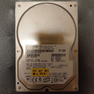 ヒタチ(日立)の160GB 3.5インチ内蔵HDD(PCパーツ)