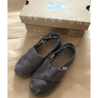 トムズ(TOMS)のみみさま専用です　美品♡TOMS  canvas スリッポン　サイズT9(スリッポン)