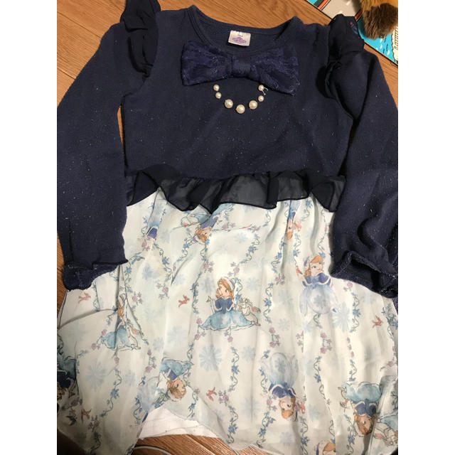 ワンピース 裏起毛 ソフィア キッズ/ベビー/マタニティのキッズ服女の子用(90cm~)(ワンピース)の商品写真