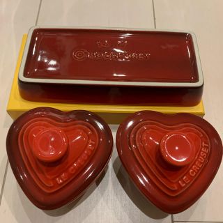 ルクルーゼ(LE CREUSET)の【新品・未使用】ル・クルーゼ　ミニココット　レッド(食器)