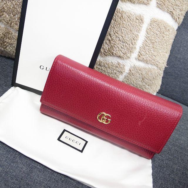 バーバリー 時計 偽物 違い 3ds / Gucci - 正規品☆グッチ　長財布　GGマーモント　赤　レザー　GG　財布　バッグ　小物の通販 by faen