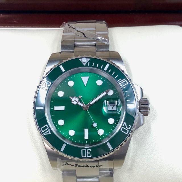 高品質ムーブメント・メンズ自動巻き腕時計 40mm サブマリーナー グリーン