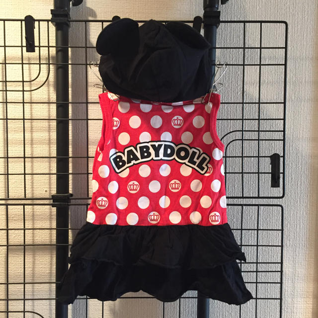 BABYDOLL(ベビードール)のミニーちゃん ワンピース キッズ/ベビー/マタニティのキッズ服女の子用(90cm~)(ワンピース)の商品写真