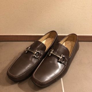 サルヴァトーレフェラガモ(Salvatore Ferragamo)のフェラガモ　ドライビングシューズ　【ブラウン】28.5cm(スリッポン/モカシン)