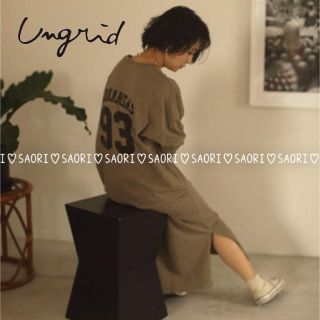 アングリッド(Ungrid)のUngrid【新品タグ付】ルーズロゴカットワンピース★TODAYFUL(ロングワンピース/マキシワンピース)