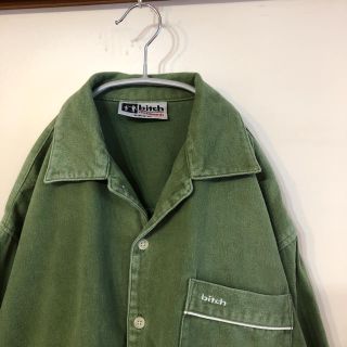 ステューシー(STUSSY)の90s ビンテージ Bitch オーバーサイズ オールドスケート 開襟 シャツ(シャツ)