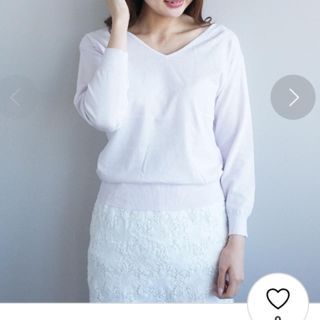 プロポーションボディドレッシング(PROPORTION BODY DRESSING)のりぃ様専用　ヒューストン vネック   ニット    ラベンダー ピンク(ニット/セーター)