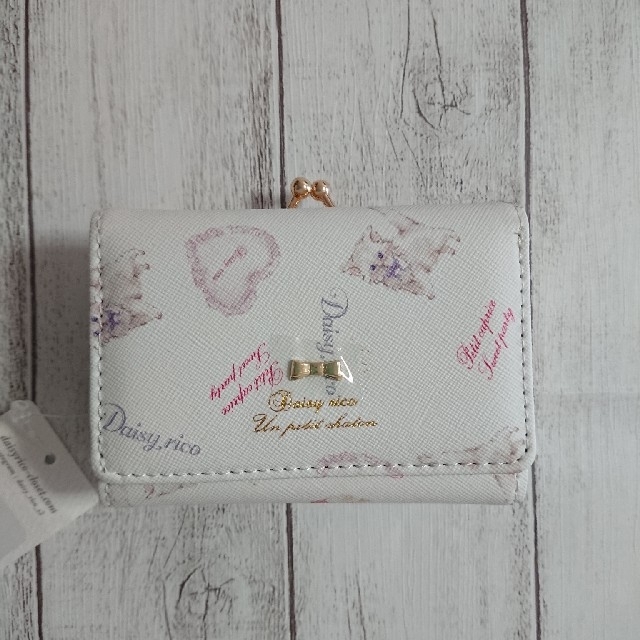 デイジーリコ ねこ ミニ財布 がま口 白 ネコ プレゼント かわいい 財布の通販 by リコ's shop