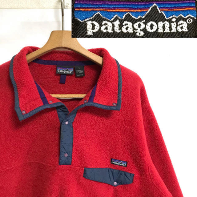 patagonia(パタゴニア)の最終値下げ‼︎ patagonia シンチラ　レッド　古着 メンズのジャケット/アウター(ブルゾン)の商品写真