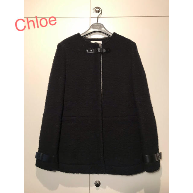 Chloe(クロエ)のクロエ Chloe ウール ブラック コート ジャケット ポンチョ  レディースのジャケット/アウター(その他)の商品写真