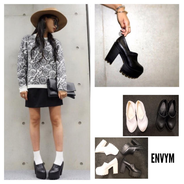 ENVYM(アンビー)の新品ディープヒールパンプス レディースの靴/シューズ(ハイヒール/パンプス)の商品写真