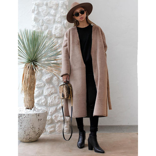 Mouton Reversible Fur Coat