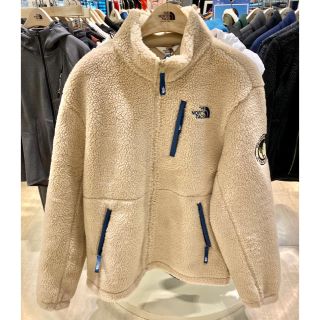 ザノースフェイス(THE NORTH FACE)のノースフェイス　リモ　フリース　ジャケット　ベージュ　Ｌサイズ(ブルゾン)