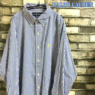 ラルフローレン(Ralph Lauren)の古着　Ralph Lauren ラルフローレン　ストライプシャツ　L(シャツ)