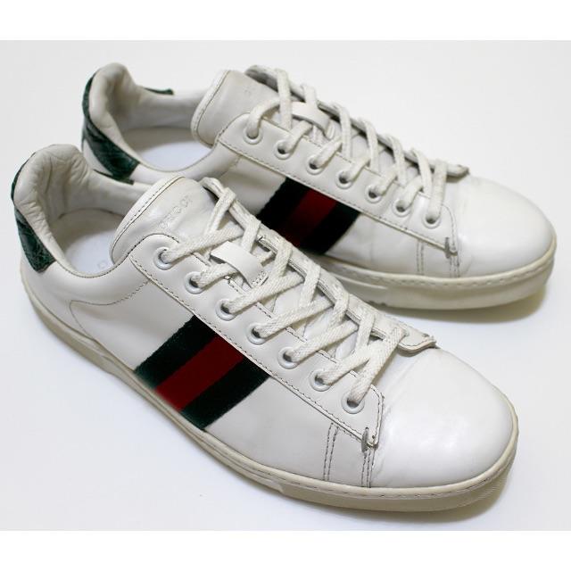 Gucci -     正規品GUCCI/本革レザースニーカー37/23.5-24.0cmの通販 by sigqun's shop