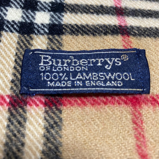 BURBERRY(バーバリー)のBurberry マフラー　ラムウール100% 送料無料！ メンズのファッション小物(マフラー)の商品写真