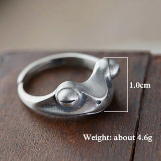 sirver925製 カエル  リング  指輪 フリーサイズ(リング(指輪))