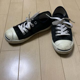 コンバース(CONVERSE)のジャックパーセル　黒　19センチ(スニーカー)