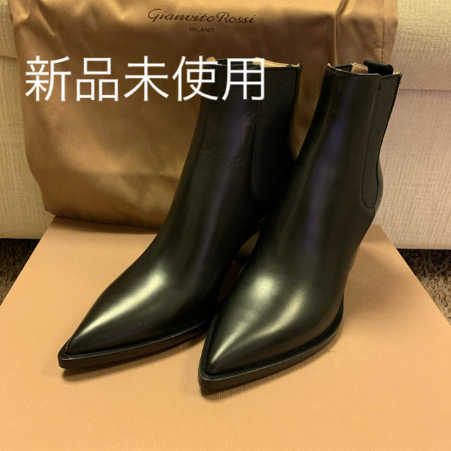 新品　ジャンヴィト ロッシ GianvitoRossi ショート ブーツ　黒