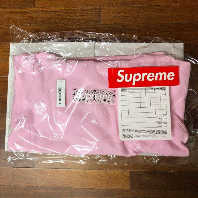 Supreme(シュプリーム)のSupreme Bandana Box Logo Hooded Pink S メンズのトップス(パーカー)の商品写真