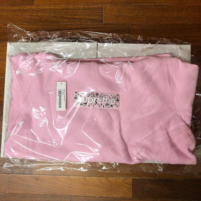 Supreme(シュプリーム)のSupreme Bandana Box Logo Hooded Pink S メンズのトップス(パーカー)の商品写真