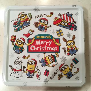 ミニオンズ　USJ クリスマス　クッキー缶(キャラクターグッズ)