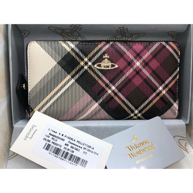 Vivienne Westwood - ヴィヴィアンウエストウッド　チェック　長財布　ラウンドファスナー　新品未使用の通販 by ぷーちゃん's shop