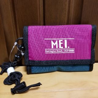 エムイーアイリテールストア(MEIretailstore)の【MEI】ショルダーミドルウォレット(ピンク/グリーン)(財布)