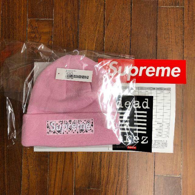 Supreme(シュプリーム)のSupreme New Era Box Logo Beanie Pink メンズの帽子(ニット帽/ビーニー)の商品写真