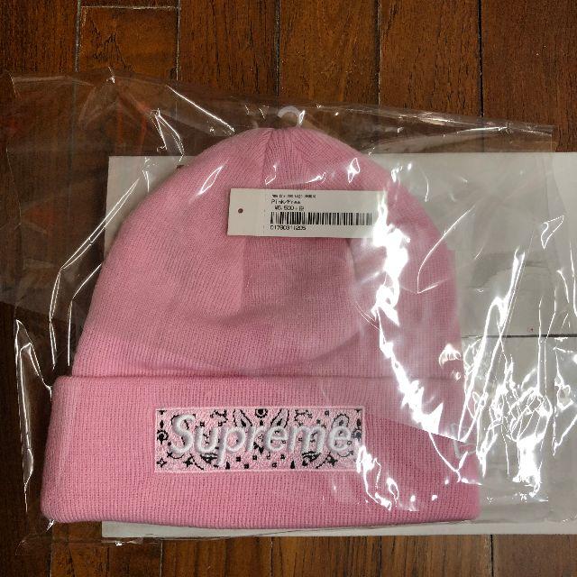 Supreme(シュプリーム)のSupreme New Era Box Logo Beanie Pink メンズの帽子(ニット帽/ビーニー)の商品写真