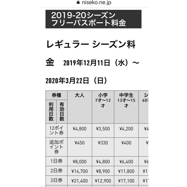 オンライン購入 ニセコ全山共通ゴンドラリフト券交換券 スキー場