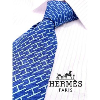 エルメス(Hermes)のno.59 HERMES エルメス ネクタイ エルメス柄 高級シルク(ネクタイ)