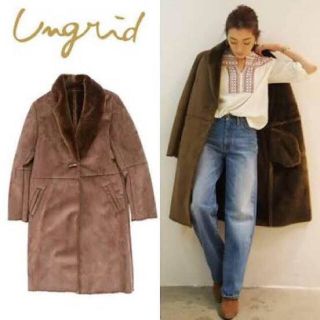 アングリッド(Ungrid)のUngrid♡フェイクムートンコート ブラウン(ムートンコート)