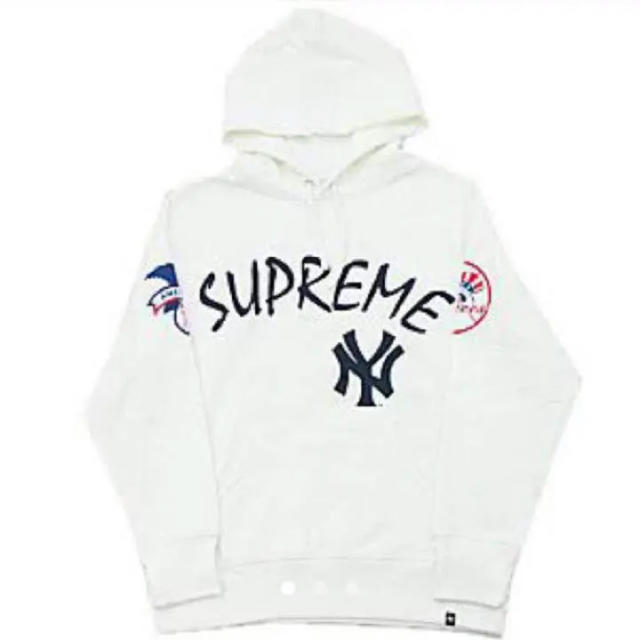 トップスsupreme × new york yankees hoodie