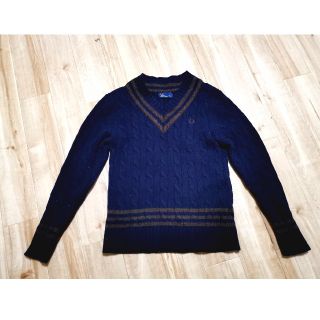 フレッドペリー(FRED PERRY)の美品！ビームス別注フレッドペリーVネックセーター サイズS FREDPERRY(ニット/セーター)