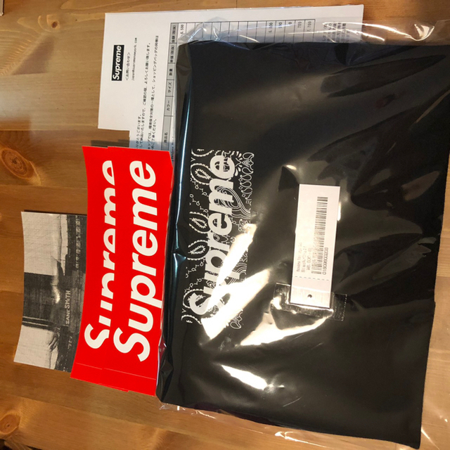 supreme box logo tee 黒S