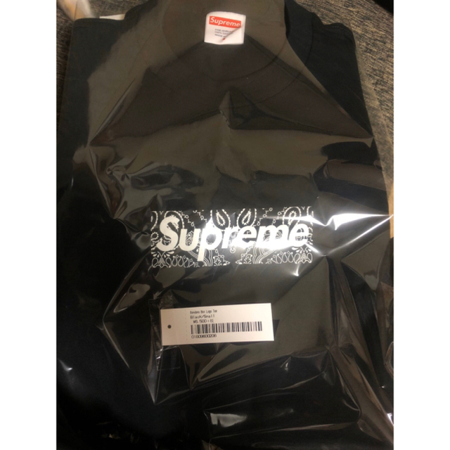 supreme box logo tee 黒S