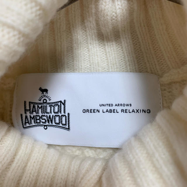 UNITED ARROWS green label relaxing(ユナイテッドアローズグリーンレーベルリラクシング)のグリーンレーベル ハミルトンケーブルニット  レディースのトップス(ニット/セーター)の商品写真