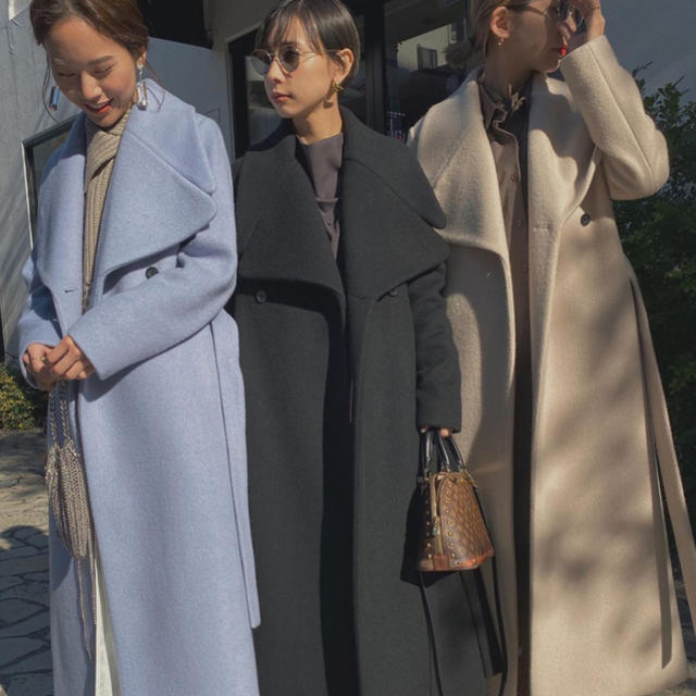 Ameri VINTAGE UNDRESSED DAMBO COLLAR LONG COATの通販 by るる