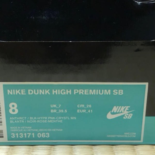 NIKE(ナイキ)の【新品】NIKE DUNK HIGH PREMIUM SB "ノーザンライツ" メンズの靴/シューズ(スニーカー)の商品写真