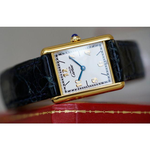 美品 カルティエ マスト タンク ゴールドアラビア LM Cartier