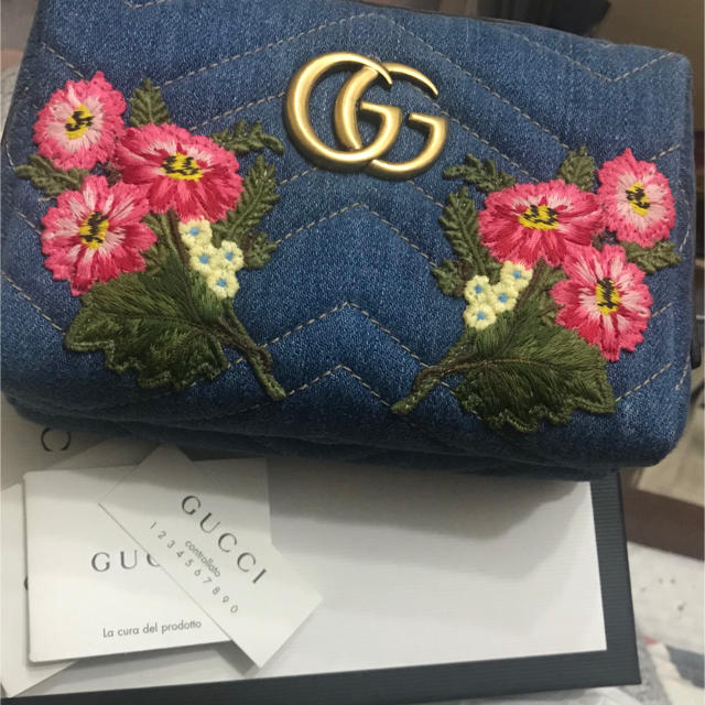 グッチ 財布 激安 偽物わかる | Gucci - GUCCI 日本限定　GGマーモントポーチの通販 by Li-yya''store