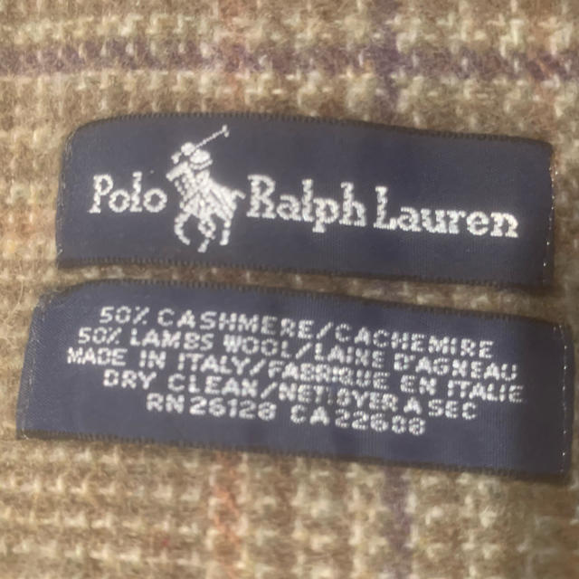 POLO RALPH LAUREN(ポロラルフローレン)のpolo Ralph Lauren カシミヤ50%マフラー メンズのファッション小物(マフラー)の商品写真