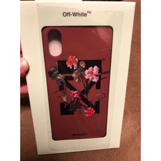 オフホワイト(OFF-WHITE)の新品 off-white iPhoneX ケース オフホワイト バーガンディ(iPhoneケース)