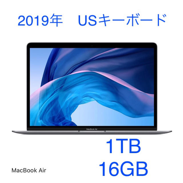 新品本物 13インチMacBook M1 USキーボード Air スペースグレー ...