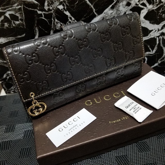 グッチ 長財布 激安 通販 zozo / Gucci - 【GUCCI】グッチ長財布　ブラウン『箱、付属品付き』の通販 by HIRO's shop