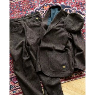 ビームス(BEAMS)のDickies TRIPSTER BEAMS ツイード セットアップ ブラウン(テーラードジャケット)