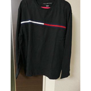 トミーヒルフィガー(TOMMY HILFIGER)のトミーヒルフィガー　ロンT 黒　XXL(Tシャツ/カットソー(七分/長袖))