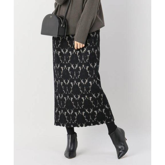 IENA(イエナ)のIENA シャギージャガードペンシルスカート タイトスカート イエナ レディースのスカート(ロングスカート)の商品写真