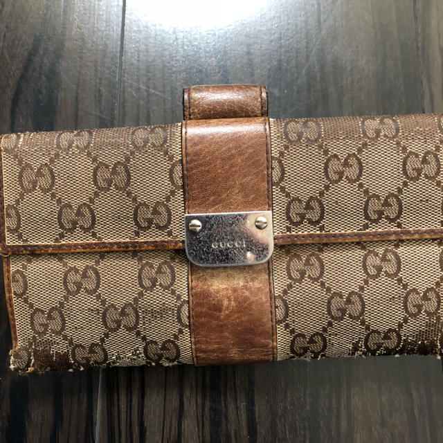 グッチ長財布 | Gucci - GUCCI 長財布 茶色の通販 by かえま's shop